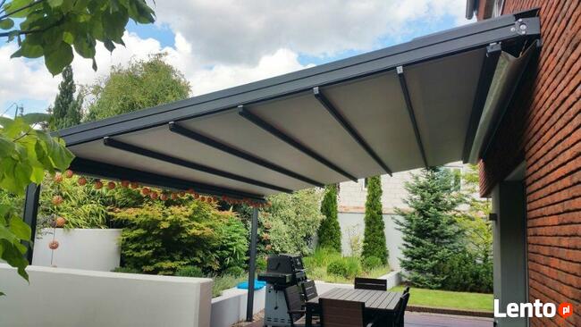 Pergola automatyczna do 9m szerokości i 7m wysięgu w całości