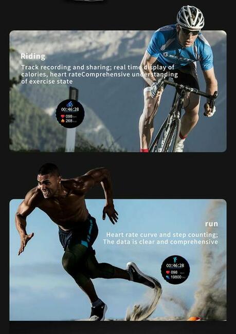 Q70C Smartwatch, tętno, kroki, puls, stoper HIT !