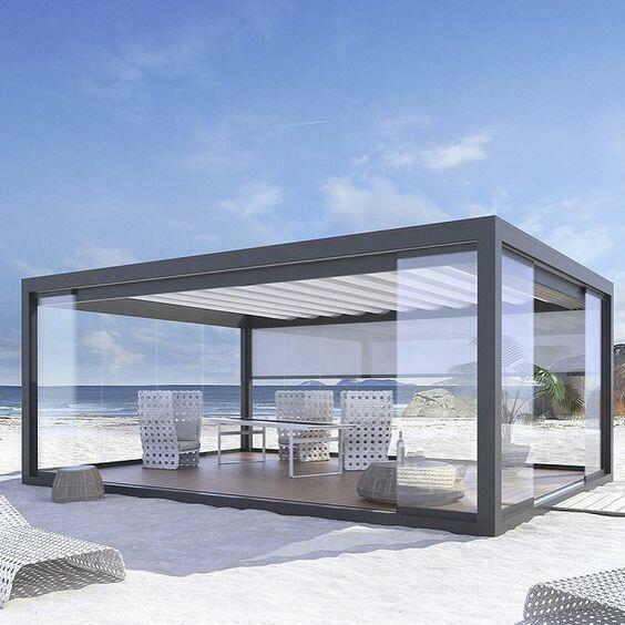 Ekskluzywna ogrodowa Pergola Ocel Cube.