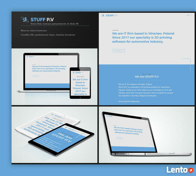 Strony, sklepy internetowe, projekty graficzne, prezentacje