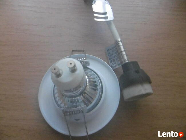 Lampki halogenowe, spoty sufitowe, tradycyjne, białe, 50W.