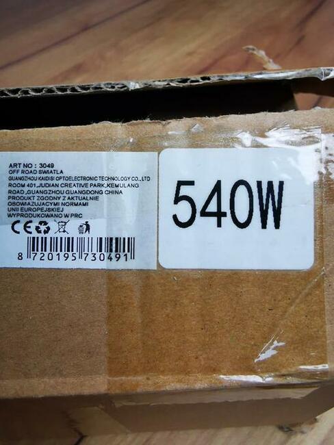 nowe Halogeny Samochodowe offroad moc 540w 58cm 6000K