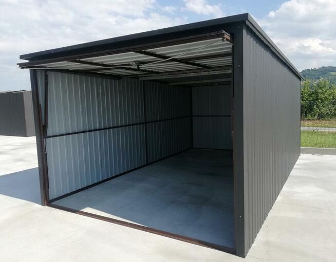 Garaż blaszany 3x6m, blacha trapezowa