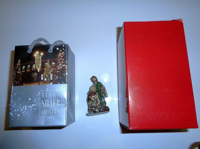 Mini szopka - posrebrzana włoskiej firmy Bagutta