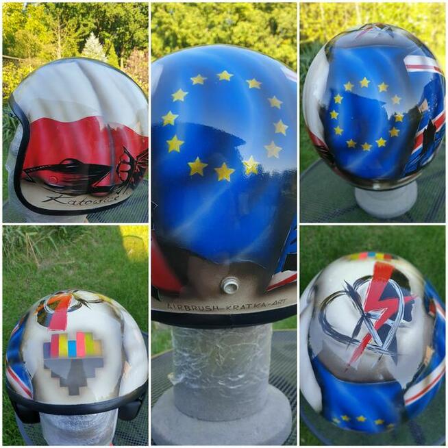 Artystyczne malowanie - kaski elementy karoserii