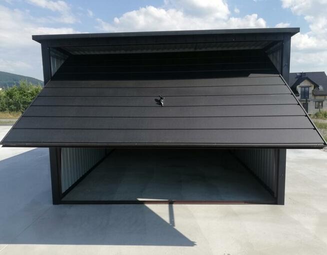 Garaż blaszany 3x6m, blacha trapezowa