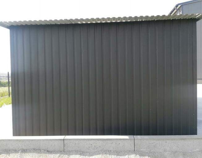 Garaż blaszany 3x6m, blacha trapezowa