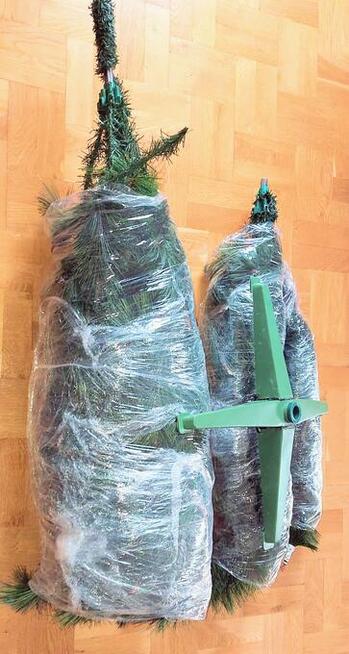 CHOINKA SZTUCZNA ZIELONA 220 CM DRZEWKO ŚWIĄTECZNE Promocja