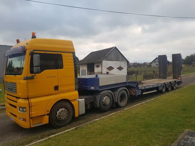 Transport niskopodwoziowy, transport maszyn