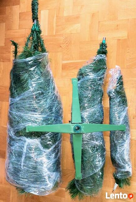 CHOINKA SZTUCZNA ZIELONA 220 CM DRZEWKO ŚWIĄTECZNE Promocja