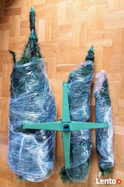 CHOINKA SZTUCZNA ZIELONA 220 CM DRZEWKO ŚWIĄTECZNE Promocja