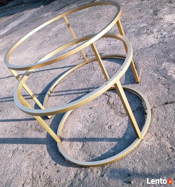 Stolik kawowy okrągły 2 in 1 .Metalowy malowany proszkowo.