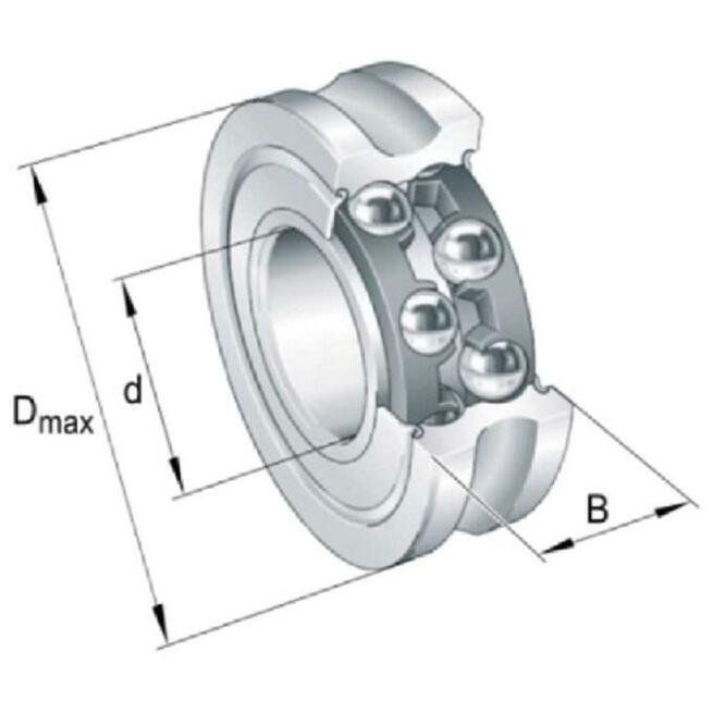 Rolka łożyskowa LFR5201-10 - 2Z , INA GERMANY (NOWE)