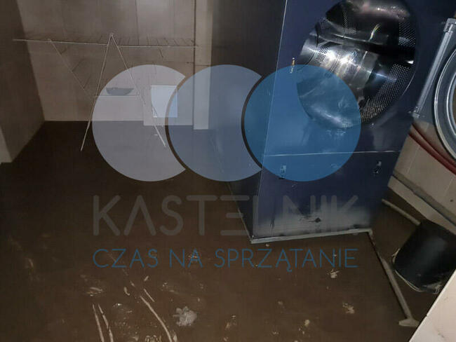 Sprzątanie po zalaniu Tarnów, Kastelnik dezynfekcja fekaliów