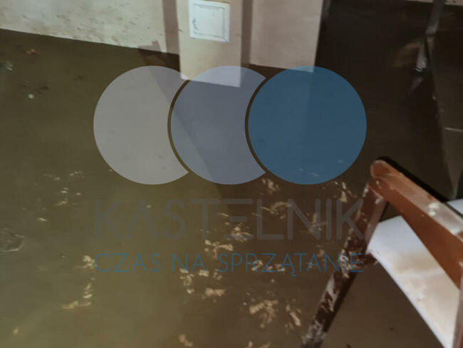 Sprzątanie po zalaniu Tarnów, Kastelnik dezynfekcja fekaliów