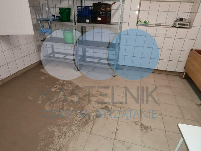 Sprzątanie po zalaniu Tarnów, Kastelnik dezynfekcja fekaliów