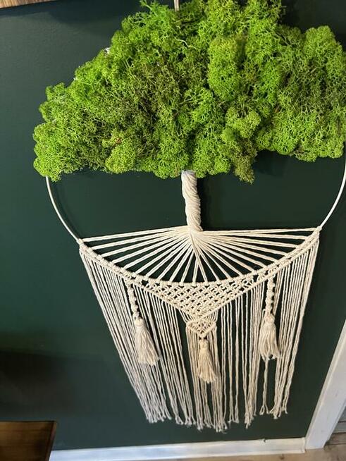 Dekoracja do domu drzewo z mchu