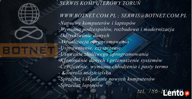 Serwis komputerowy Toruń Podgórz 20 lat doświadczenia
