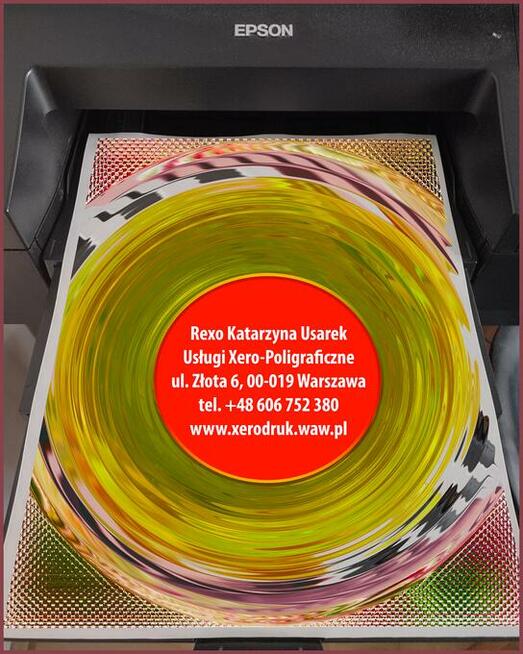 Usługi xero proof druk na płótnie Rexo Złota 6 Warszawa