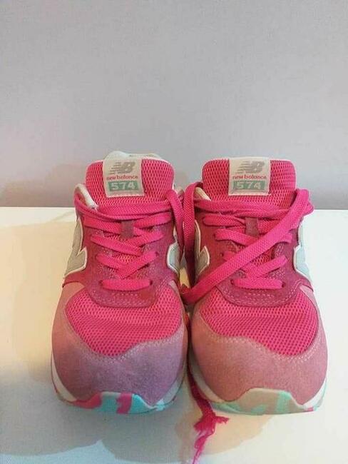 NEW BALANCE 574 różowe wspierasz zwierzaki-aktualne