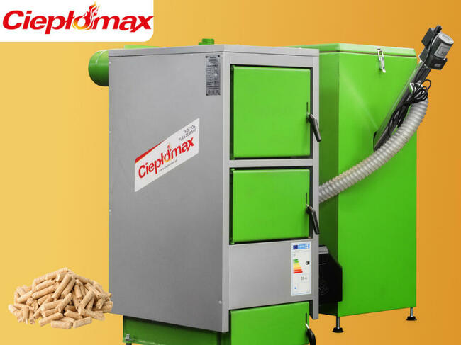 Kocioł kotły piec na pellet drzewny A+ 15kW 130m2 PLESZEW