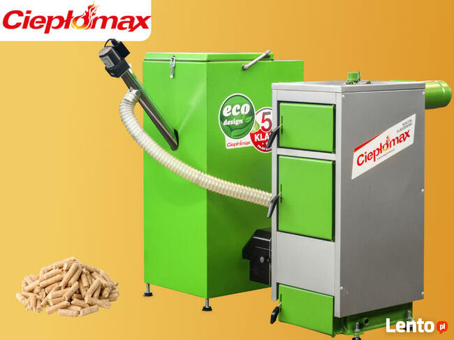 Kocioł kotły piec na pellet drzewny A+ 10kW 100m2 PLESZEW