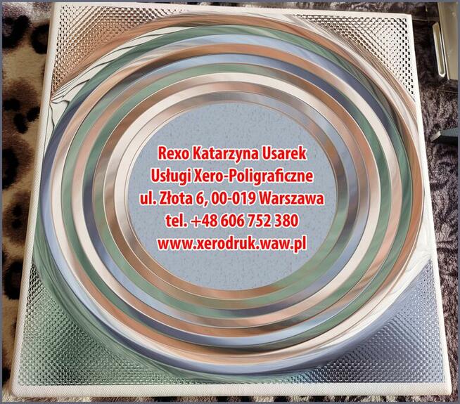 Usługi xero proof druk na płótnie Rexo Złota 6 Warszawa