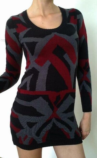 NOWA dzianinowa sukienka - XS/S