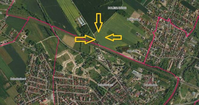 Działka usługowa na obrzeżach Bolesławca w pobliżu ul. Widok