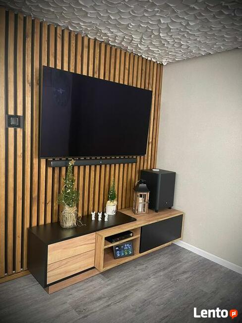 Lamele na ścianę, lamele drewniane na płycie, panele ścienne