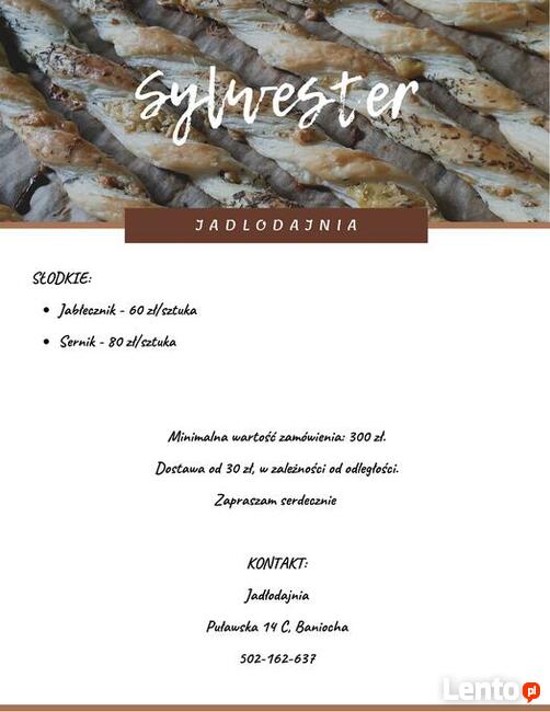 Catering - Sylwester 2021 - Jadłodajnia