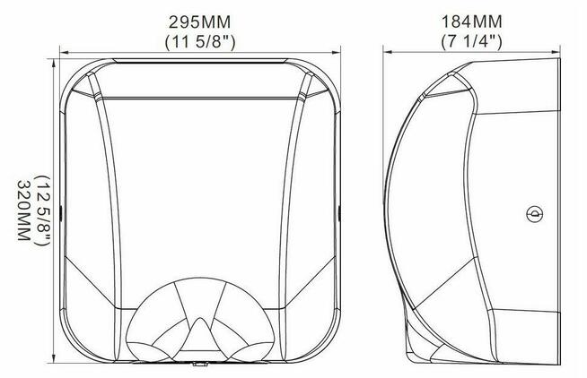 310BL Schild suszarka do rąk automatyczna bezdotykowa czarna