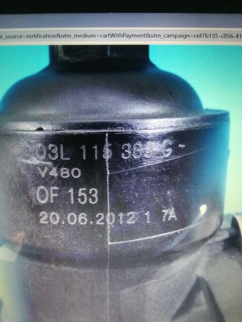 Obudowa filtra oleju b7