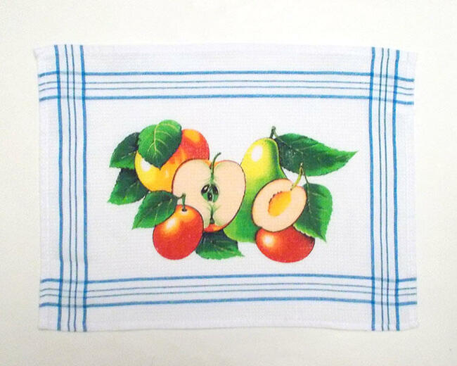 bawełniana serwetka w owoce, serwetka z bawełny 35x50