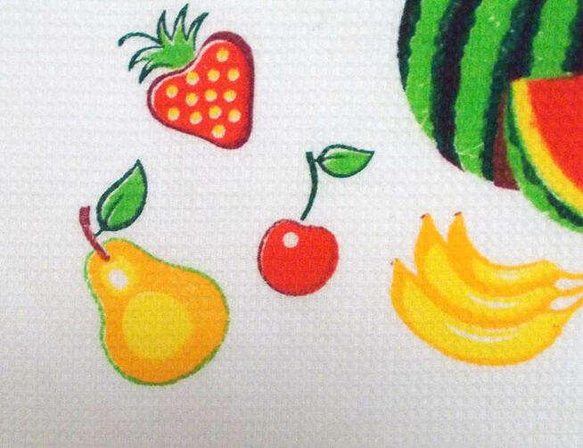 makatka owoce serwteka z bawelny 35x50