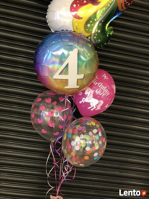 Balony z helem, skrzynia z balonami, pompowanie, balony led