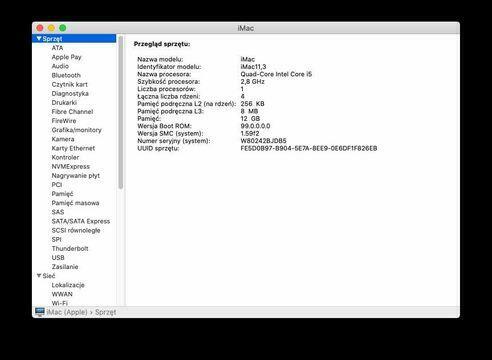 komputer Apple iMac 27 hdd 1TB grafika 1gb ram 16gb all in 1