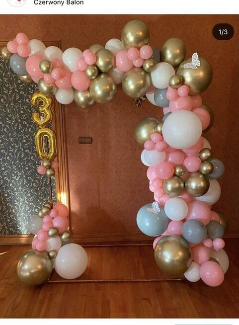 Balony z helem, skrzynia z balonami, pompowanie, balony led