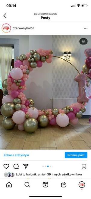 Balony z helem, skrzynia z balonami, pompowanie, balony led