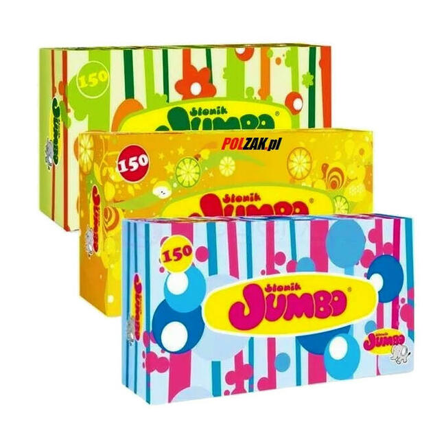 Chusteczki higieniczne 150 sztuk Słonik JUMBO Wyciągane BOX