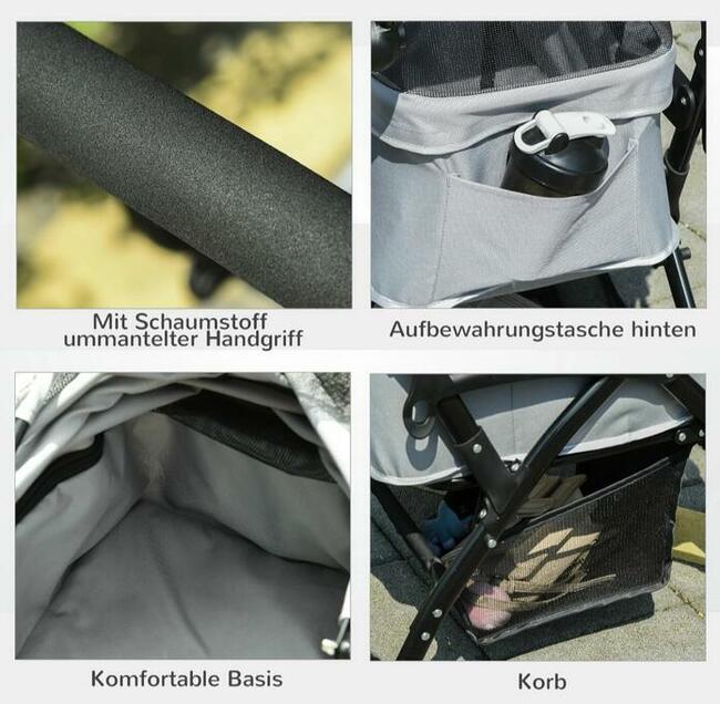 Wózek dla zwierząt 2w1 torba transportowa