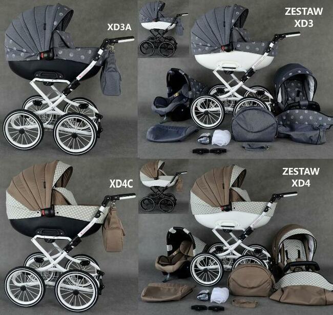 Wózek Dziecięcy Roys Retro zestaw 3w1 babeboss