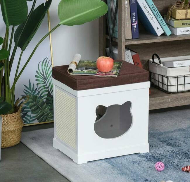 Domek dla kota 2w1 stołek taboret jaskinia dla kota