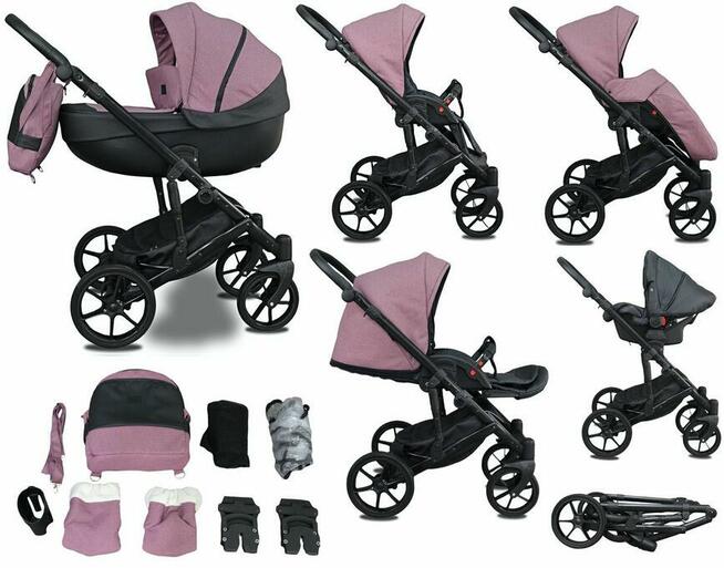 NOWY Wózek Dziecięcy NXT zestaw 3w1 fotelik Samochodowy