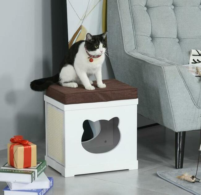 Domek dla kota 2w1 stołek taboret jaskinia dla kota