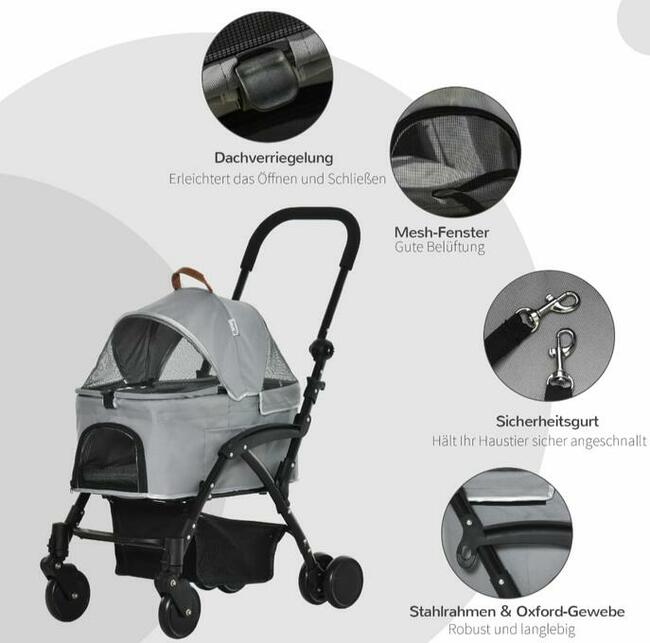 Wózek dla zwierząt 2w1 torba transportowa