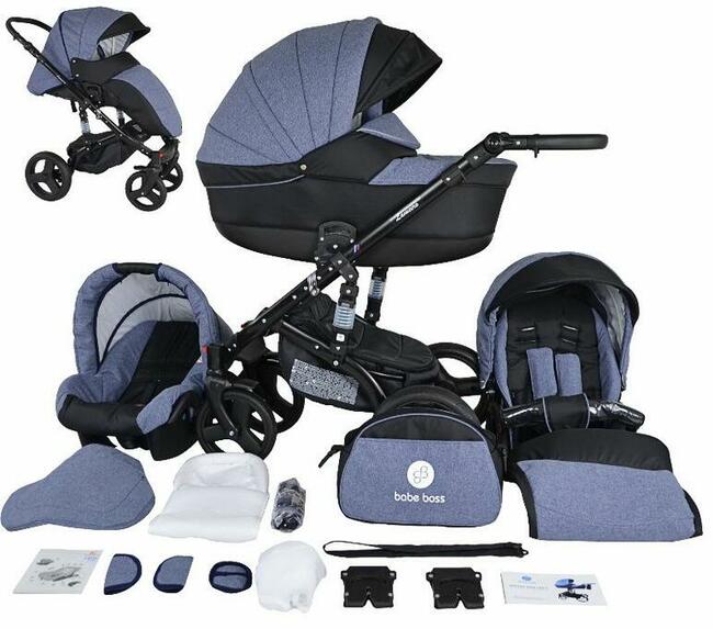 NOWY Wózek Dziecięcy Lameiro zestaw 3w1 Wózki Dziecięce