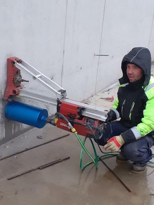 Wiercenie w żelbecie, cięcie stropów, kucie