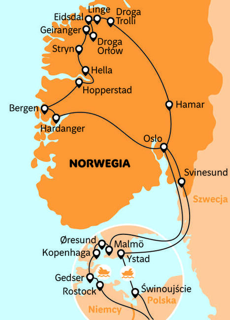 Wycieczka Śladami Wikingów - Norweskie Fiordy - Geotour