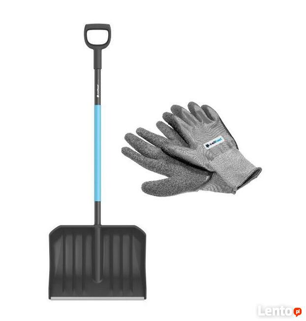 ŁOPATA DO ŚNIEGU IDEAL PRO + RĘKAWICE OGRODOWE